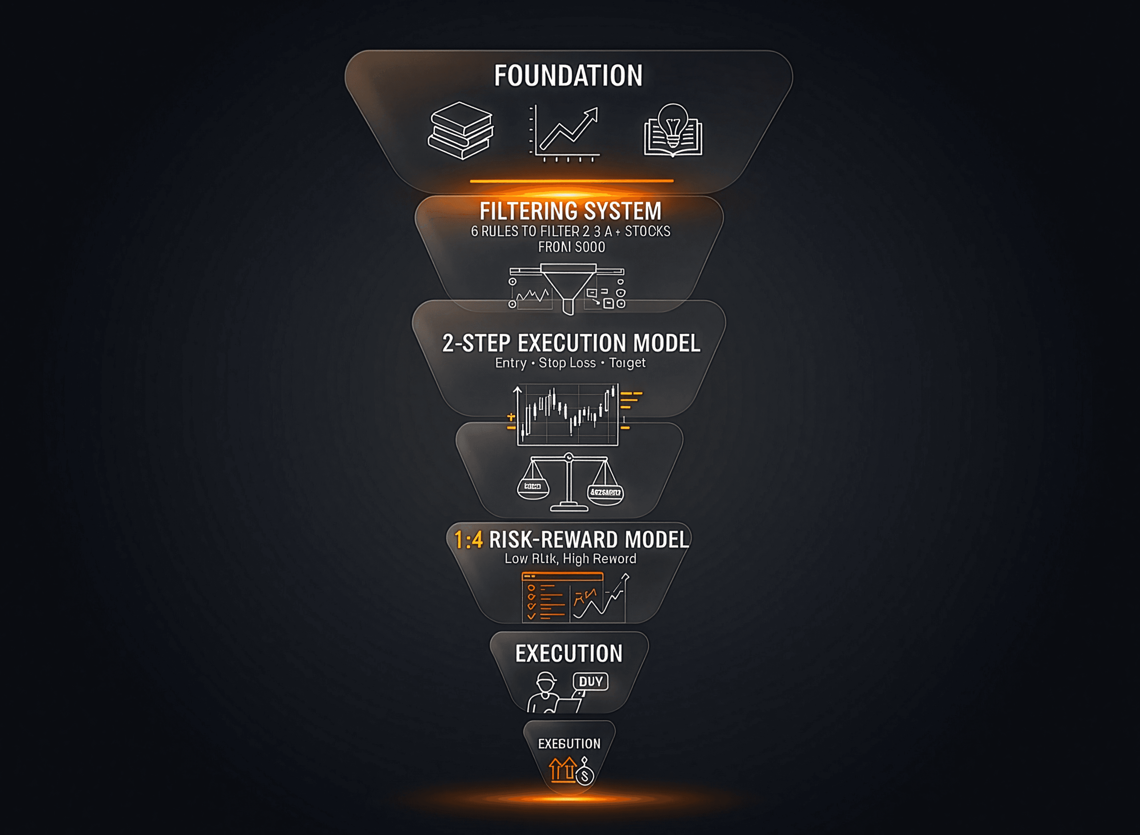 Equimantum funnel diagram